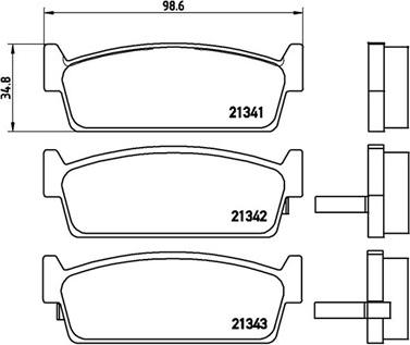 Magneti Marelli 363700456053 - Тормозные колодки, дисковые, комплект autospares.lv