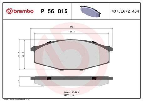 Magneti Marelli 363700456015 - Тормозные колодки, дисковые, комплект autospares.lv