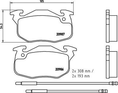 Magneti Marelli 363700461044 - Тормозные колодки, дисковые, комплект autospares.lv