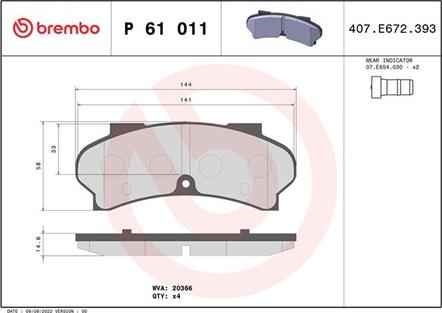 Magneti Marelli 363700461011 - Тормозные колодки, дисковые, комплект autospares.lv