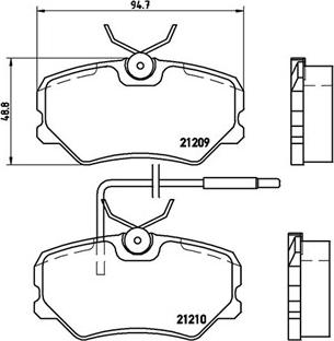 Magneti Marelli 363700461035 - Тормозные колодки, дисковые, комплект autospares.lv