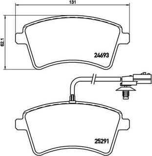 Magneti Marelli 363700468058 - Тормозные колодки, дисковые, комплект autospares.lv