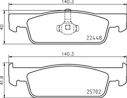 Magneti Marelli 363700468069 - Тормозные колодки, дисковые, комплект autospares.lv