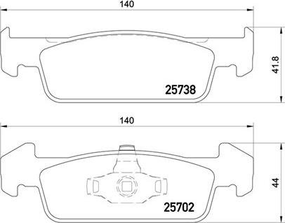 Magneti Marelli 363700468060 - Тормозные колодки, дисковые, комплект autospares.lv