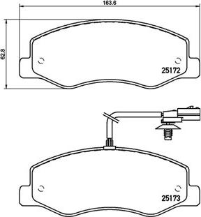 Magneti Marelli 363700468061 - Тормозные колодки, дисковые, комплект autospares.lv