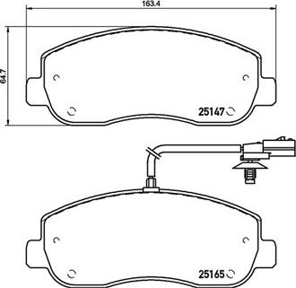 Magneti Marelli 363700468062 - Тормозные колодки, дисковые, комплект autospares.lv