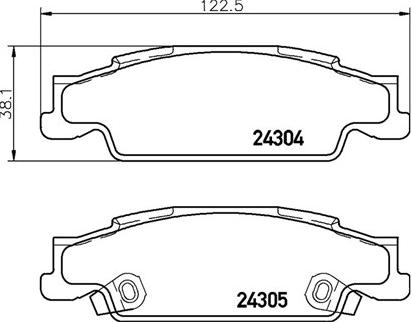 Magneti Marelli 363700409007 - Тормозные колодки, дисковые, комплект autospares.lv