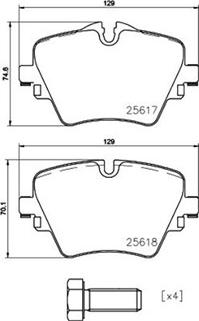 Magneti Marelli 363700406093 - Тормозные колодки, дисковые, комплект autospares.lv