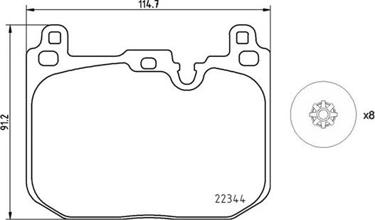 Magneti Marelli 363700406097 - Тормозные колодки, дисковые, комплект autospares.lv