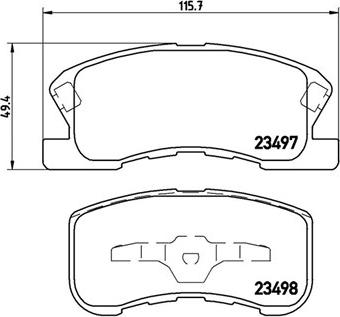 Magneti Marelli 363700416008 - Тормозные колодки, дисковые, комплект autospares.lv