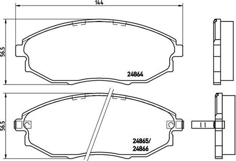 Magneti Marelli 363700410007 - Тормозные колодки, дисковые, комплект autospares.lv