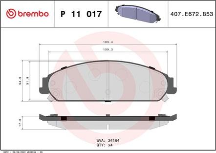 Magneti Marelli 363700411017 - Тормозные колодки, дисковые, комплект autospares.lv