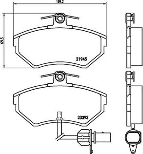 Magneti Marelli 363700485044 - Тормозные колодки, дисковые, комплект autospares.lv