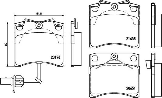 Magneti Marelli 363700485048 - Тормозные колодки, дисковые, комплект autospares.lv