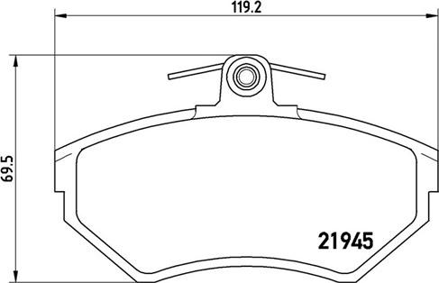 Magneti Marelli 363700485042 - Тормозные колодки, дисковые, комплект autospares.lv