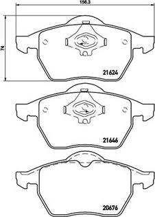 Magneti Marelli 363700485036 - Тормозные колодки, дисковые, комплект autospares.lv