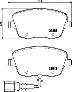 Magneti Marelli 363700485077 - Тормозные колодки, дисковые, комплект autospares.lv