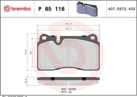 Magneti Marelli 363700485116 - Тормозные колодки, дисковые, комплект autospares.lv