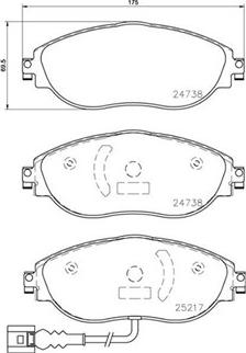 Magneti Marelli 363700485131 - Тормозные колодки, дисковые, комплект autospares.lv