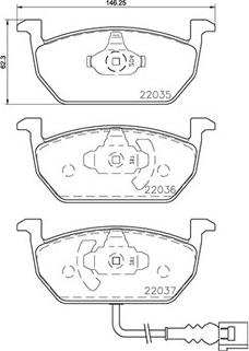 Magneti Marelli 363700485137 - Тормозные колодки, дисковые, комплект autospares.lv