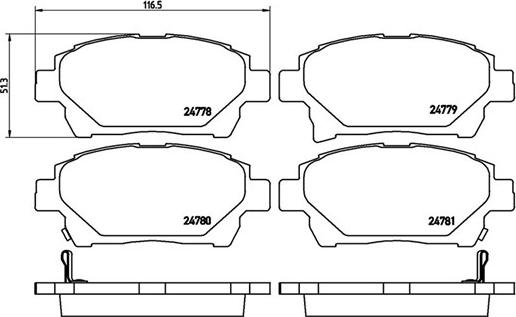 Magneti Marelli 363700483097 - Тормозные колодки, дисковые, комплект autospares.lv