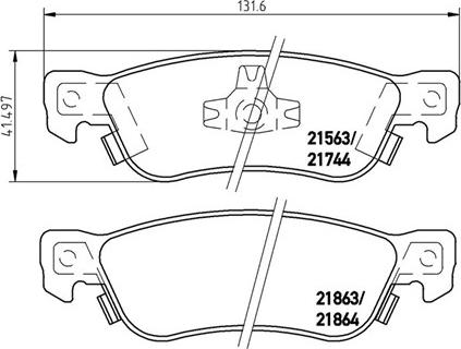 Magneti Marelli 363700434003 - Тормозные колодки, дисковые, комплект autospares.lv