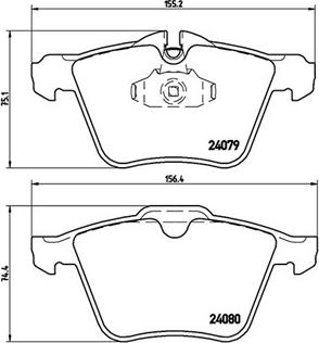 HELLA T1584 - Тормозные колодки, дисковые, комплект autospares.lv