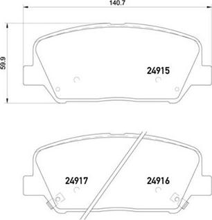 Magneti Marelli 363700530065 - Тормозные колодки, дисковые, комплект autospares.lv