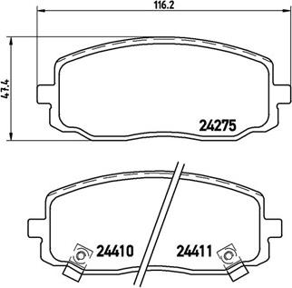 Magneti Marelli 363700430032 - Тормозные колодки, дисковые, комплект autospares.lv