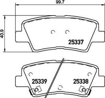 Magneti Marelli 363700430101 - Тормозные колодки, дисковые, комплект autospares.lv