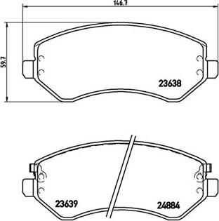 Magneti Marelli 363700437007 - Тормозные колодки, дисковые, комплект autospares.lv