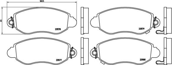 Magneti Marelli 363700424052 - Тормозные колодки, дисковые, комплект autospares.lv