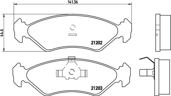 Magneti Marelli 363700424028 - Тормозные колодки, дисковые, комплект autospares.lv