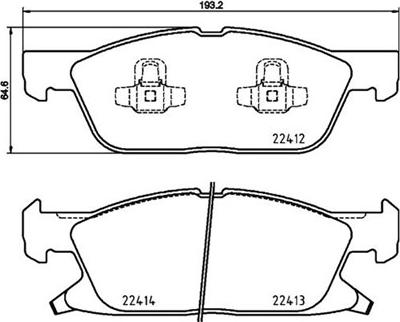 Magneti Marelli 363700424188 - Тормозные колодки, дисковые, комплект autospares.lv