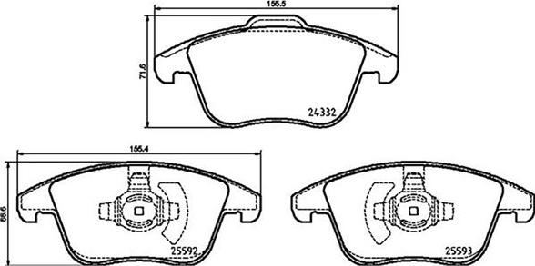 Magneti Marelli 363700424211 - Тормозные колодки, дисковые, комплект autospares.lv