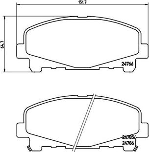 Magneti Marelli 363700428043 - Тормозные колодки, дисковые, комплект autospares.lv