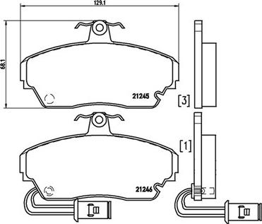 Magneti Marelli 363700428014 - Тормозные колодки, дисковые, комплект autospares.lv