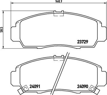 Magneti Marelli 363700428034 - Тормозные колодки, дисковые, комплект autospares.lv