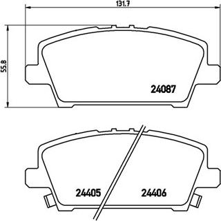 Jurid 572579B - Тормозные колодки, дисковые, комплект autospares.lv