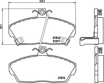 Magneti Marelli 363700428020 - Тормозные колодки, дисковые, комплект autospares.lv