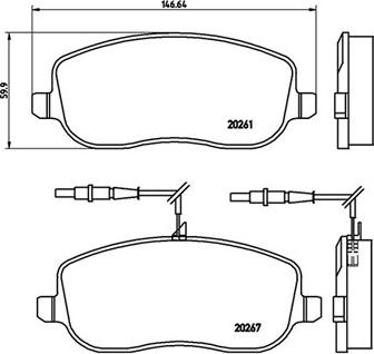 Magneti Marelli 363700423090 - Тормозные колодки, дисковые, комплект autospares.lv