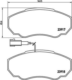 Magneti Marelli 363700423091 - Тормозные колодки, дисковые, комплект autospares.lv