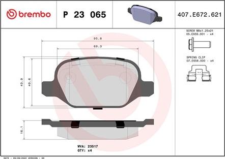 Magneti Marelli 363700423065 - Тормозные колодки, дисковые, комплект autospares.lv