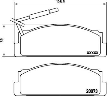 RHIAG 103257 - Тормозные колодки, дисковые, комплект autospares.lv