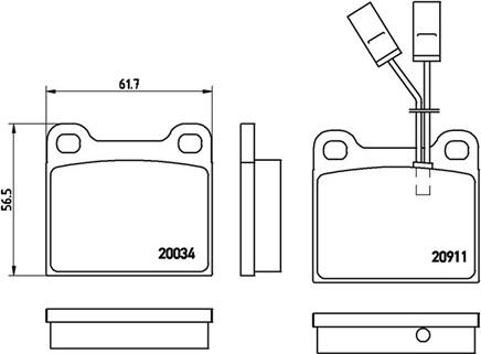 Magneti Marelli 363700423012 - Тормозные колодки, дисковые, комплект autospares.lv