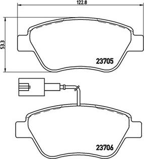 Magneti Marelli 363700423085 - Тормозные колодки, дисковые, комплект autospares.lv