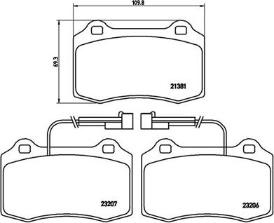 Magneti Marelli 363700423074 - Тормозные колодки, дисковые, комплект autospares.lv