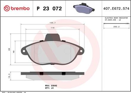 Magneti Marelli 363700423072 - Тормозные колодки, дисковые, комплект autospares.lv