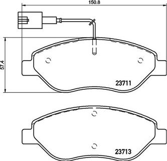 Magneti Marelli 363700423145 - Тормозные колодки, дисковые, комплект autospares.lv