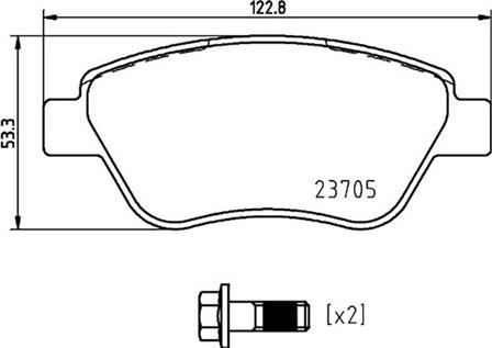 Magneti Marelli 363700423169 - Тормозные колодки, дисковые, комплект autospares.lv